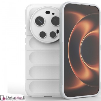Magic Shield guminis dėklas - baltas (Xiaomi 17 Ultra)